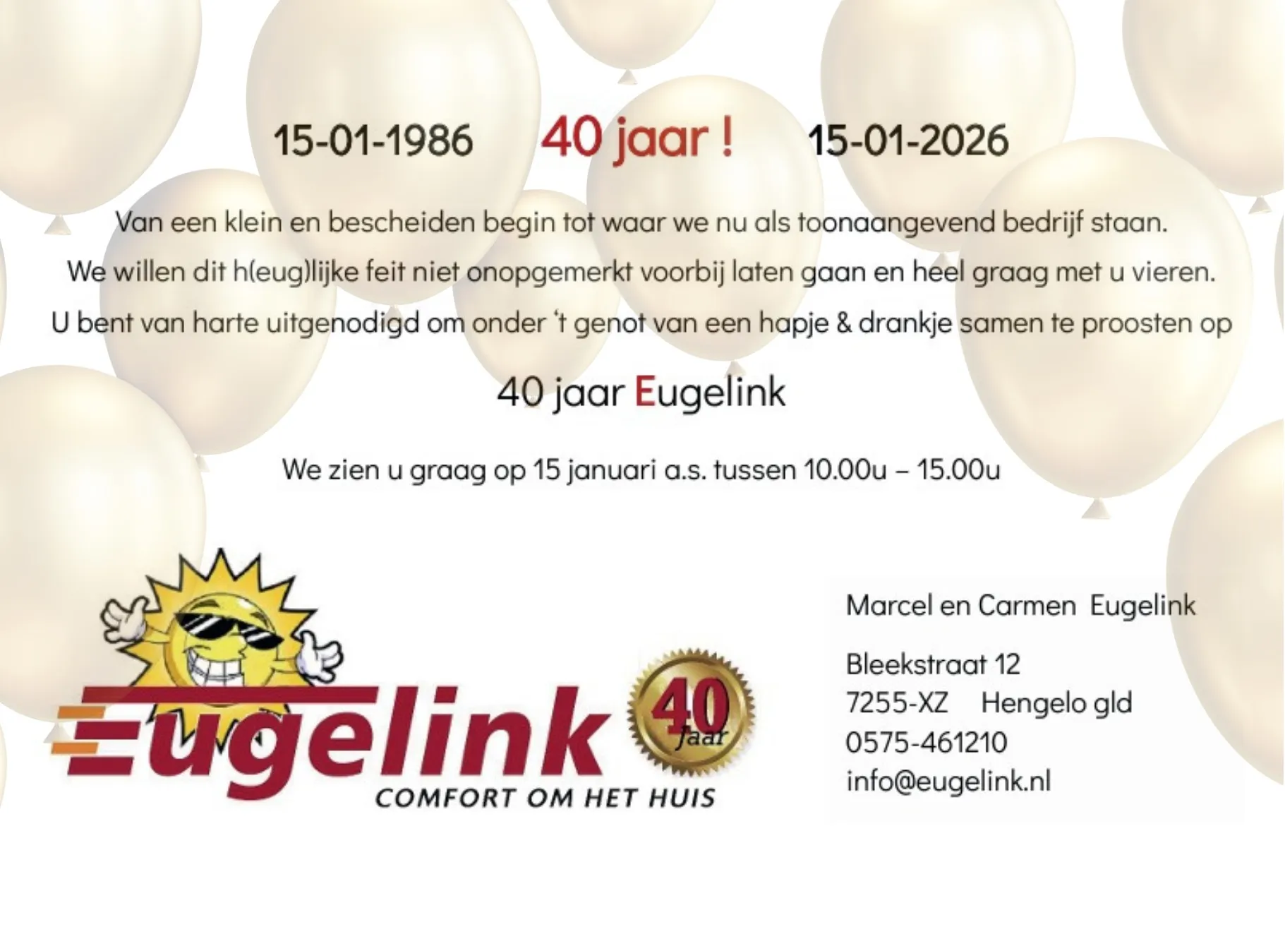 Hengelose bedrijf Eugelink ‘comfort om het huis’ bestaat veertig jaar